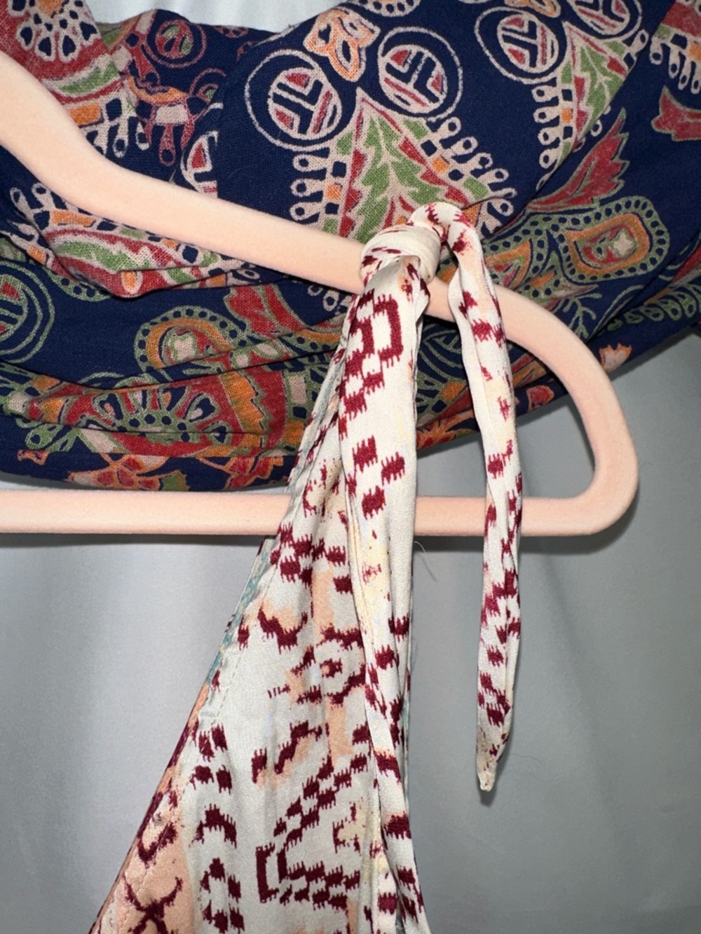 Free People Cream and Orange Floral Patchwork Crop Top - Picture 6 of 6